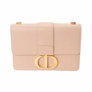 CHRISTIAN DIOR Montaigne Pink Beige Tan Calfskin Shoulder Bag